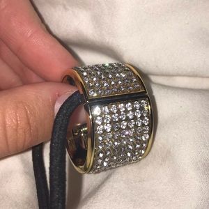 Ponytail with Bedazzled Cuff